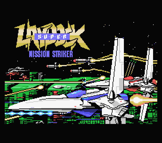 Super Laydock: Mission Striker title screen for MSX